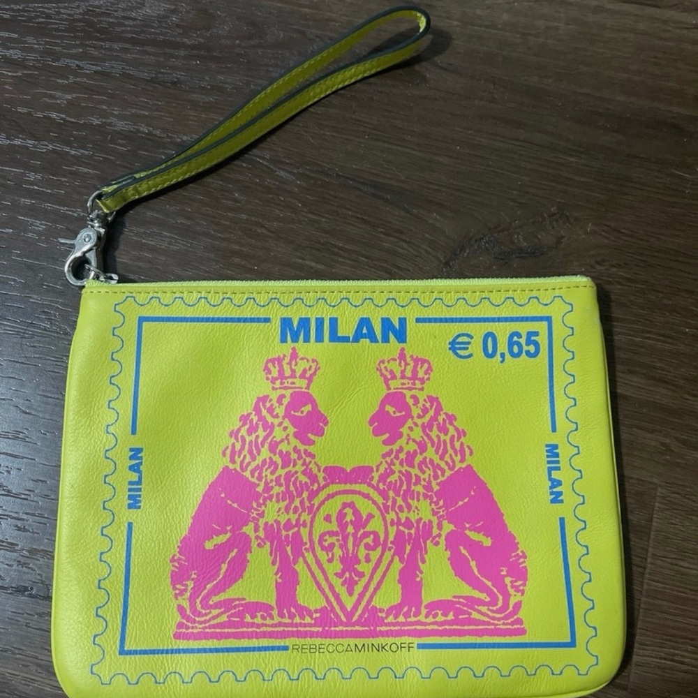 Rebecca Minkoff Bright Yellow Wristlet